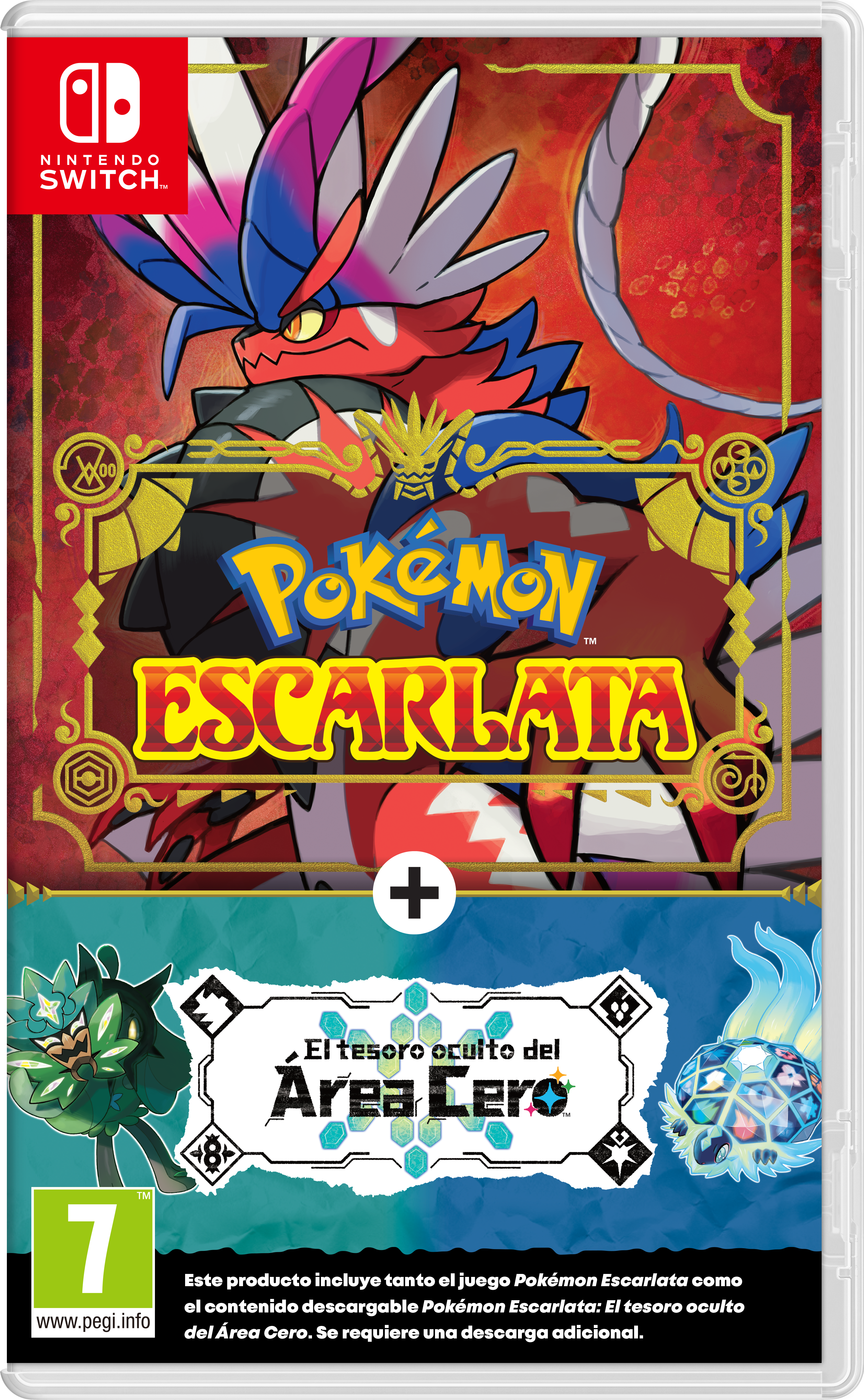 SWITCH POKEMON ESCARLATA +PACK EXP. EL TESORO OCUL